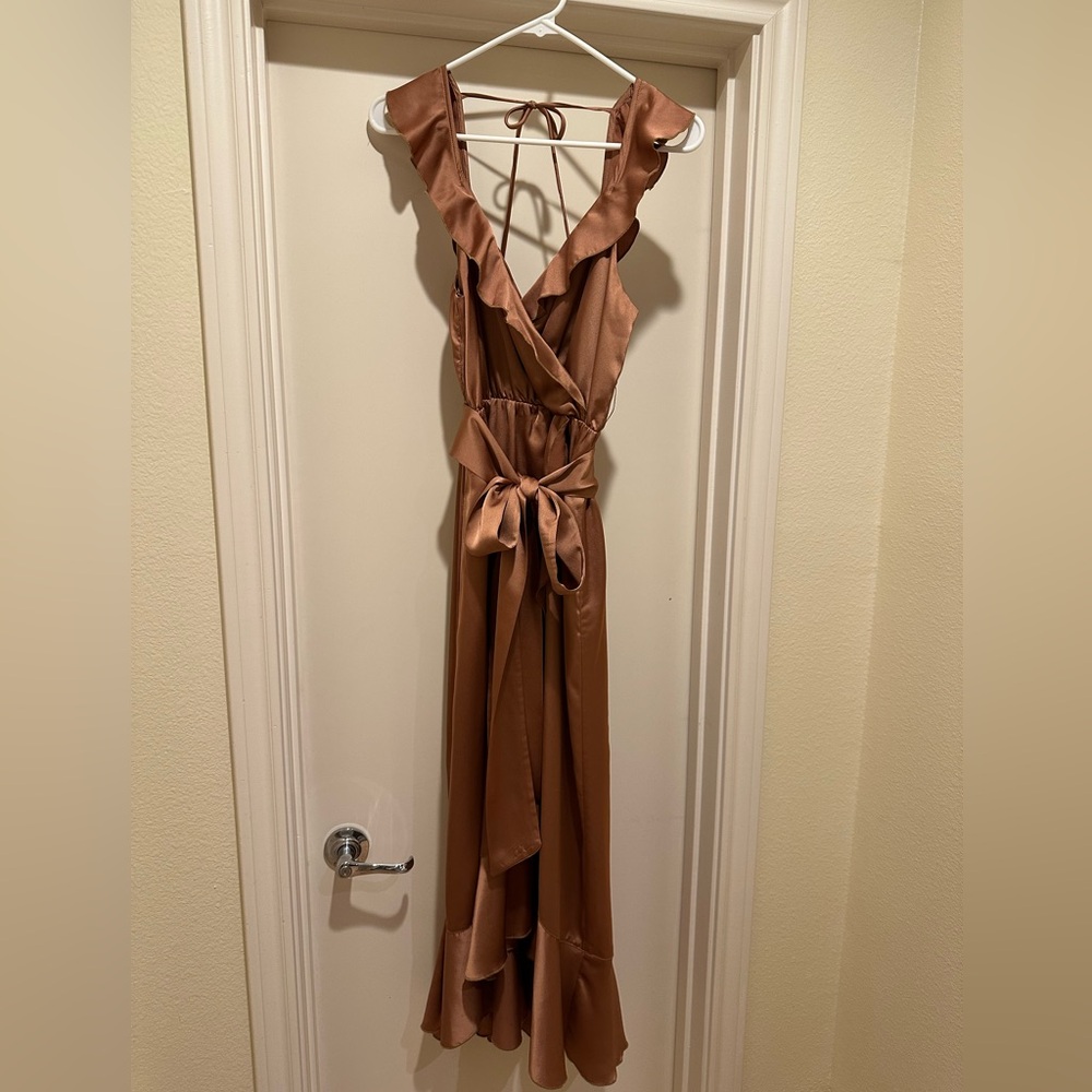 Show Me Your Mumu copper midi dress - size medium